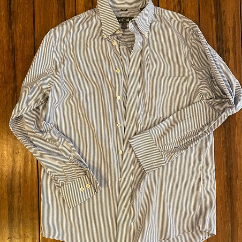 Kenneth Cole Reaction Wrinkle Free Dress Shirt M